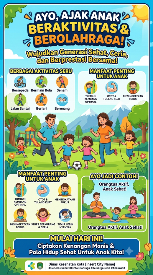 Jadilah Contoh Nyata: Anak Yang Aktif Dimulai Dari Orang Tua Yang Bergerak!